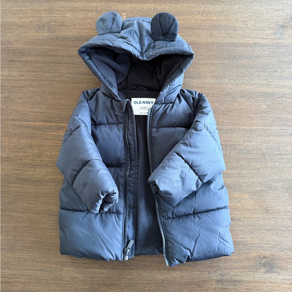 Old Navy Dark Blue Hooded Jacket with Ears